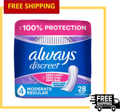 Always Discreet Incontinence & Postpartum Pad Regular Length Moderate Absorbency