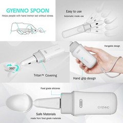 GYENNO Steady Spoon, 4.7 x 1.4 x 1.2 inches, white