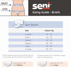 Seni Super Plus Adult Incontinence Brief M Heavy Absorbency – 3 Packs of 25