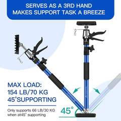 4PK Support Pole,Steel Telescopic Quick Adjustable 3Rd Hand Support System, Supp