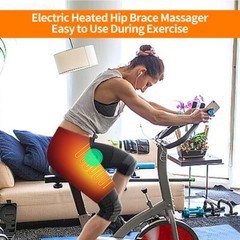 Electric Heated Hip Brace 3 Modes Vibration Hip Massage Thigh Support Wrap D06