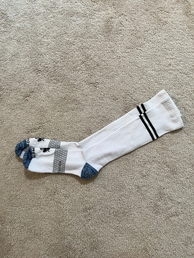 New NWOT 1 Pair Bombas Everyday Compression Socks Calf 15-20mm Large White