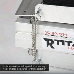 Titan Ramps 7ft Aluminum Multi-Fold Wheelchair Ramp 600 lb 29in Wide