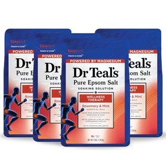 Dr Teal’S Dr Teals Pure Epsom Salt Soak Wellness Therapy 3 Lbs Pack Of 4