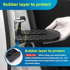 Car Door Step Foldable Aluminum Alloy Roof Rack Step SUV Truck Vehicle Access