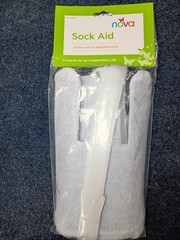 NOVA Sock & Stocking Aid Soft Terry Cloth & Flexible Easy to Use with Straps