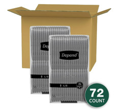 Depend Fresh Protection Adult Underwear for Men Grey, 72 Count (2 Packs of 36)