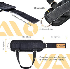 Ankle Straps for Cable Machines,Adjustable Comfort fit Neoprene, Reinforce Doubl