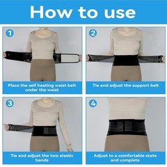 Self-Heating Magnetic Back Brace – Lightweight Support for Sciatica Relief