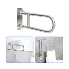 Flip Up Grab Bars Handicap Rails Toilet Safety Rails Stainless Steel Grab Bar
