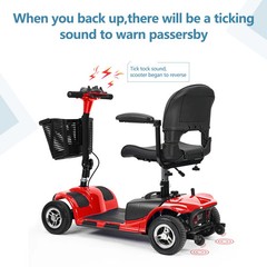 Used 4 Wheels Mobility Scooter Heavy Duty Electric Wheelchair for All Terrain