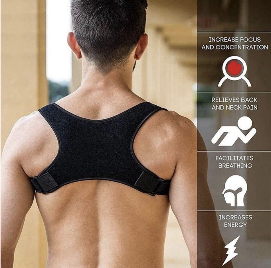 Adjustable Posture Corrector Back Shoulder Support Correct Brace Belt Men Women