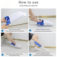 New Upgraded Sock Aid Foam Handles Device Sock Helper Easy On Easy Off Elderly