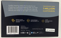 Audien Atom One OTC Hearing Aids Rechargeable Beige charger cord accessories