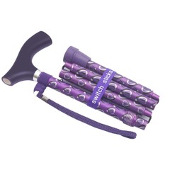 Switch Sticks Viking Print Aluminum Folding Cane 32 to 37 Inch Height