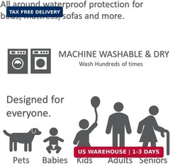 Vakly XXL Reusable Underpads 36 x 72 in (2 Pack) – Washable Waterproof Incontine