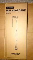 REHAND Walking Cane – Foldable, Adjustable, Collapsible All Terrain Tip – NEW