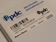 Asstd PDC Healthcare, Delta, other medical hospital labels, %/Biohazard/IV/more