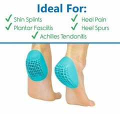 VIVE Heel Cups – Heavy Duty Gel Shoe Insert Pads – Heavy Duty/ PLANTAR/ MEDIUM