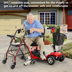 2024 4 Wheels Mobility Scooter Power Wheel Chair Electric Device Compact Adult