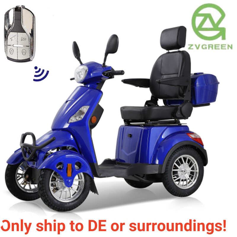Heavy-Duty 4 Wheel Mobility Scooter with Captain Seat 500lbs Weight Capacity