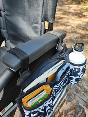 Wheelchair bag with wheelchair cup holder, Waterproof walke + pill box as a gift