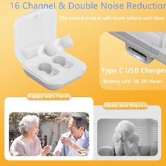 Jinghao Hearing Aids Invisible Noise Cancelling Sound Amplifier ITE US