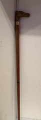 Vintage Wood & Solid Brass Horse Head Cane Walking Stick 35″ # 7194