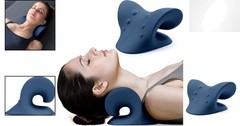 Cervical Spine Alignment Device – Hand Washable Neck Stretcher in Dark Blue