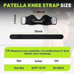 Patellar Tendon Support Strap, Silicone Knee Brace for Men Women, Adjustable Pat