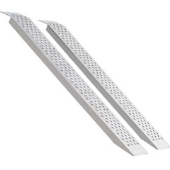Portable Loading Ramps, 2 Pcs 47.2 x 8.5 in, Durable Aluminum Shed Ramp Set