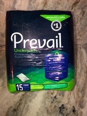 Prevail Fluff Underpad Help Keep Beds Dry and Clean Soft Absorb Large 15 Count