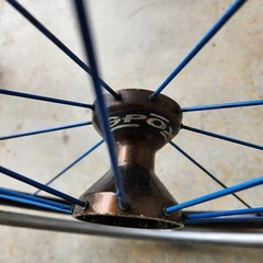 TiLite 22″ Spinergy SPOX Wheelchair Wheels Blue No Tires