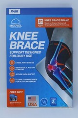 Modvel Compression Knee Brace for Women and Men Pair Knee Compression Sleeve L
