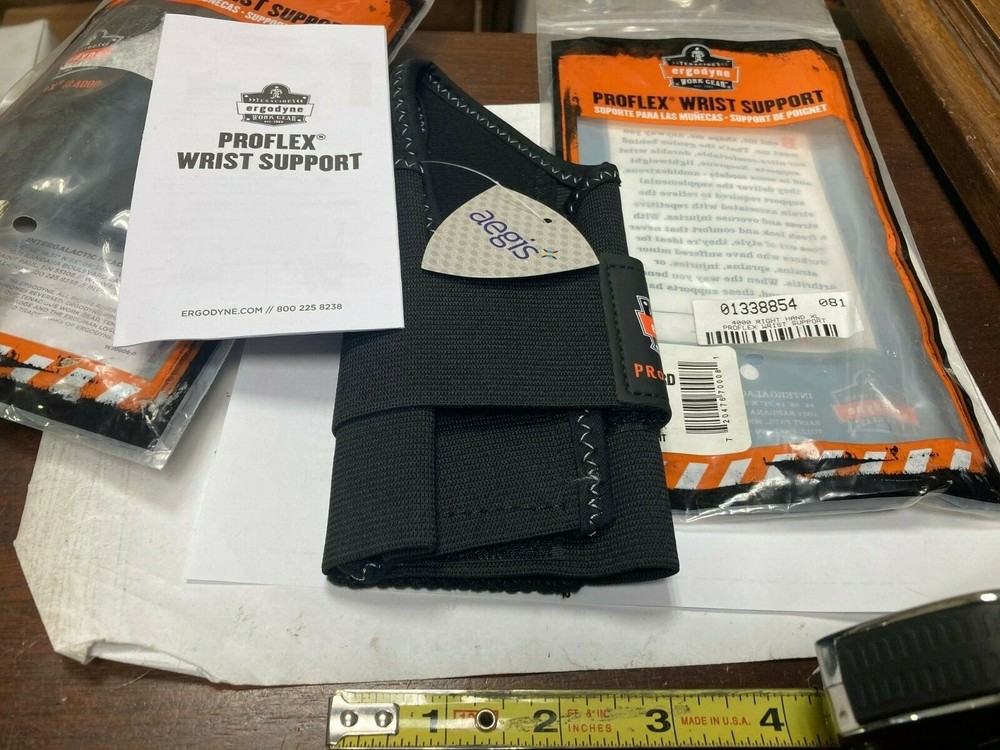 Proflex By Ergodyne 70008, #4000, Extra Large Wrist Support, Right, XL, Black