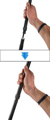 Posture Correction Walking Stick Cane – Self Standing Adjustable Height Foldable