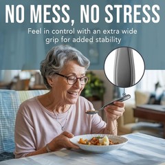 Adaptive Weighted Utensils Set – 4-Piece Silverware for Parkinson’s Patients
