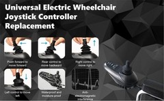 Dual 24V 250W Motor Conversion Kit 12“ wheels Joystick Controller fr Wheelchair