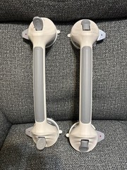 Suction Grab Bars for Shower 2 Pack, Extra-Strong Suction Cup Bathroom Grab Bar