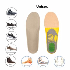 Orthotic Gel Insoles Orthopedic Flat Foot Health Sole Pad for Shoes Insert Arch