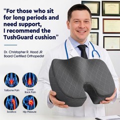 Seat Cushion – Memory Foam Sitting Pillow for Office Chair, Car Seat, Airplan…