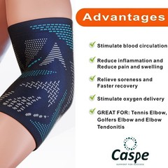 Elbow Brace 2X Compression Support Sleeve Arthritis Tendonitis Reduce Joint Pain