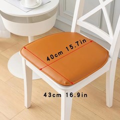 High-Quality 40*43cm Seat Cushion Faux Leather Waterproof Chair Cushions Thicken