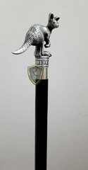 Nautical Solid Kangaroo Head Design Handle Wooden Style Walking Stick Cane Gift