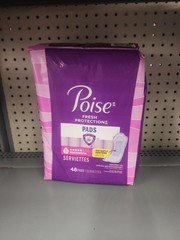 Poise Ultimate Incontinence Pads for Women – Long, 48 Count