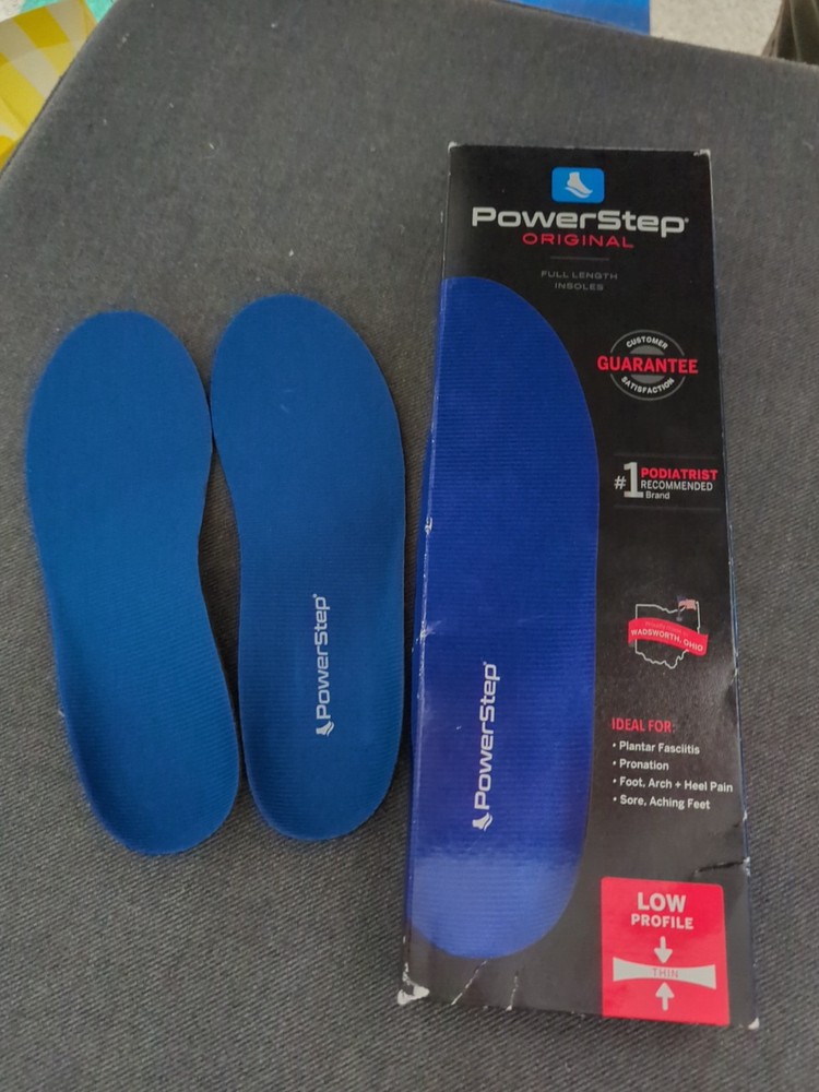 Powerstep Original Full Length Orthotic Insoles Men’s 3-3.5 Women’s 5-5.5 ASM