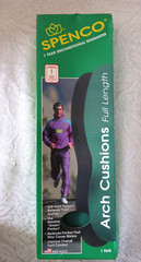 SPENCO ARCH CUSHIONS FULL LENGTH MEN’S SIZE 6-7 WOMEN’S SIZE 7-8 VINTAGE 1990s