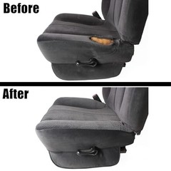 SecosAutoparts Driver Side Bottom Replacement Cloth Seat Cover Dark Gray