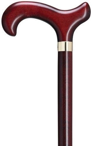 Harvy German Gastrock Burgundy Derby Handle Wood WALKING CANE Stick 36″ For Men