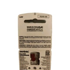 New Rayovac Extra Advanced Hearing Aid Battery Size 312 (2 Packs) Exp date 2027